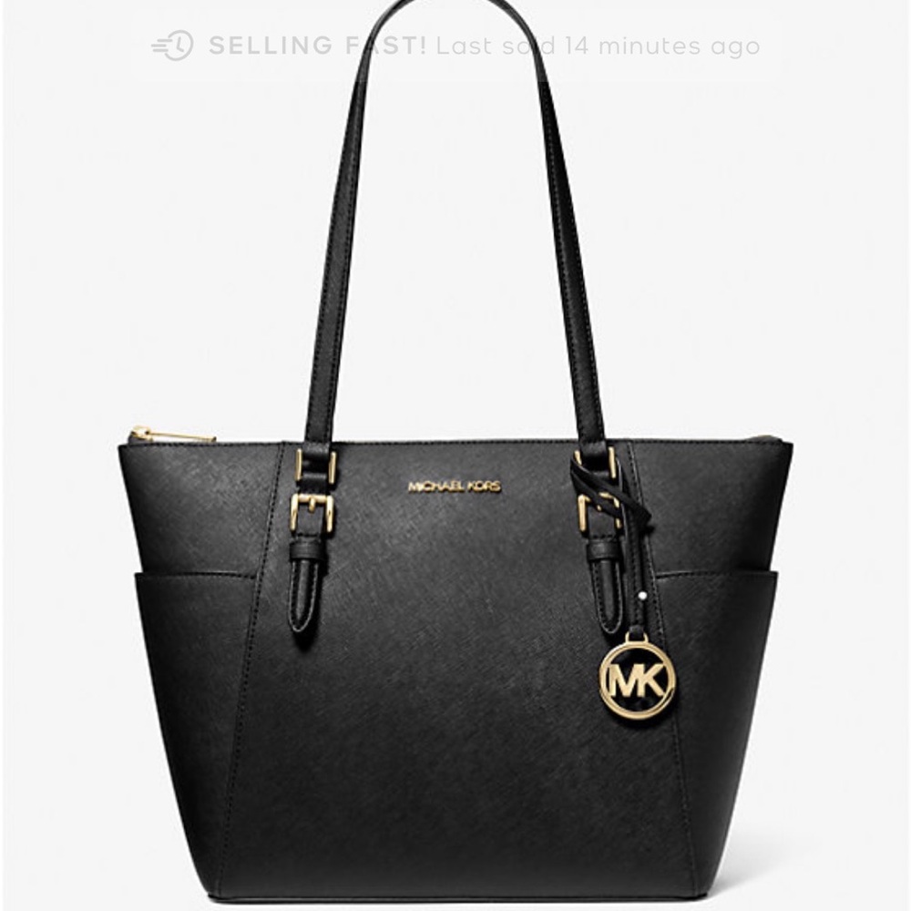Michael Kors Black Leather Tote